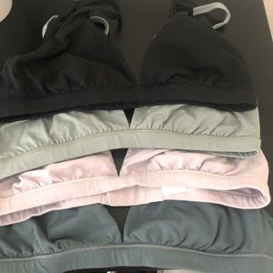 Skims Cotton Collection Triangle Bralettes